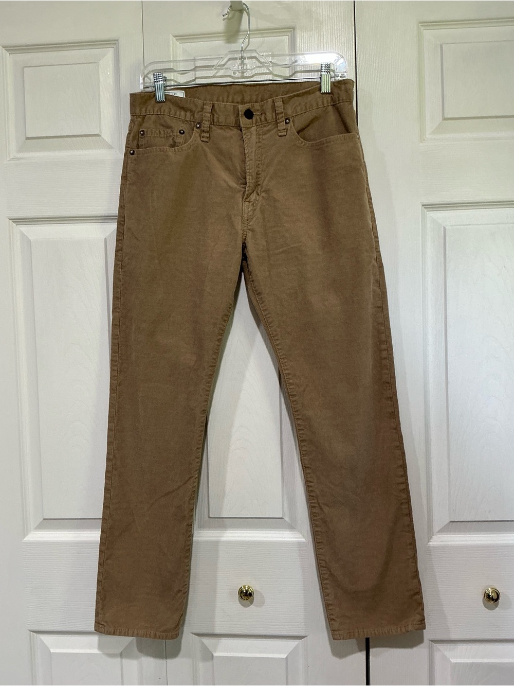 💙 Gap Slim Gapflex Men’Tan Corduroy Pants 31 x 30 (01480)
